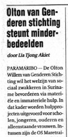 krant over bezoek